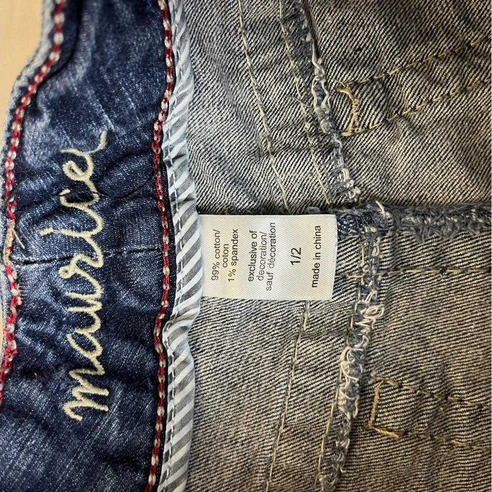 Maurices Womens Denim Jean Shorts Size 1/2 - Picture 4 of 12